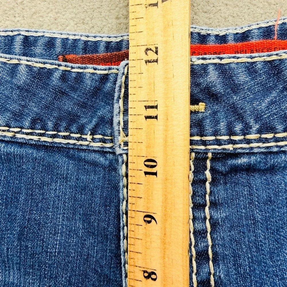 Rock & Roll Double Barrel Cotton Blend Mens Sz 42x32 Blue Jeans Western Bootcut